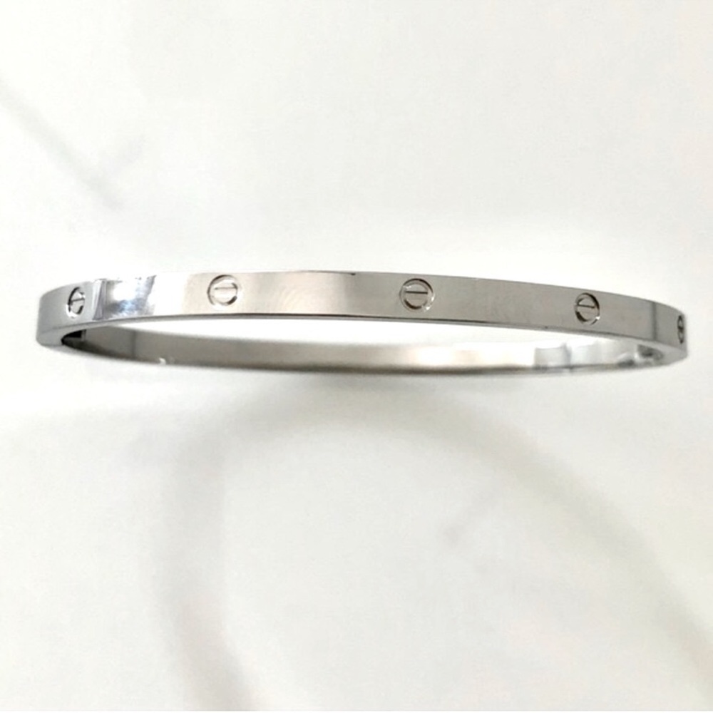 NEW Small Model Screw Cuff Bangle Love Bracelet with Screwdriver in Silver